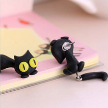 Charger l'image dans la galerie, Boucles d'oreilles tendances - Chat Noir Aux Yeux Jaunes